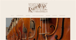 Desktop Screenshot of knappmusic.com